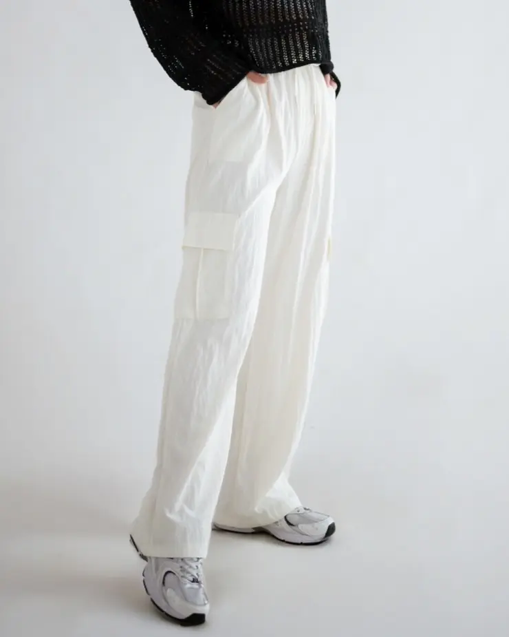 Glinda Cargo Pants Kode 74 Ivory