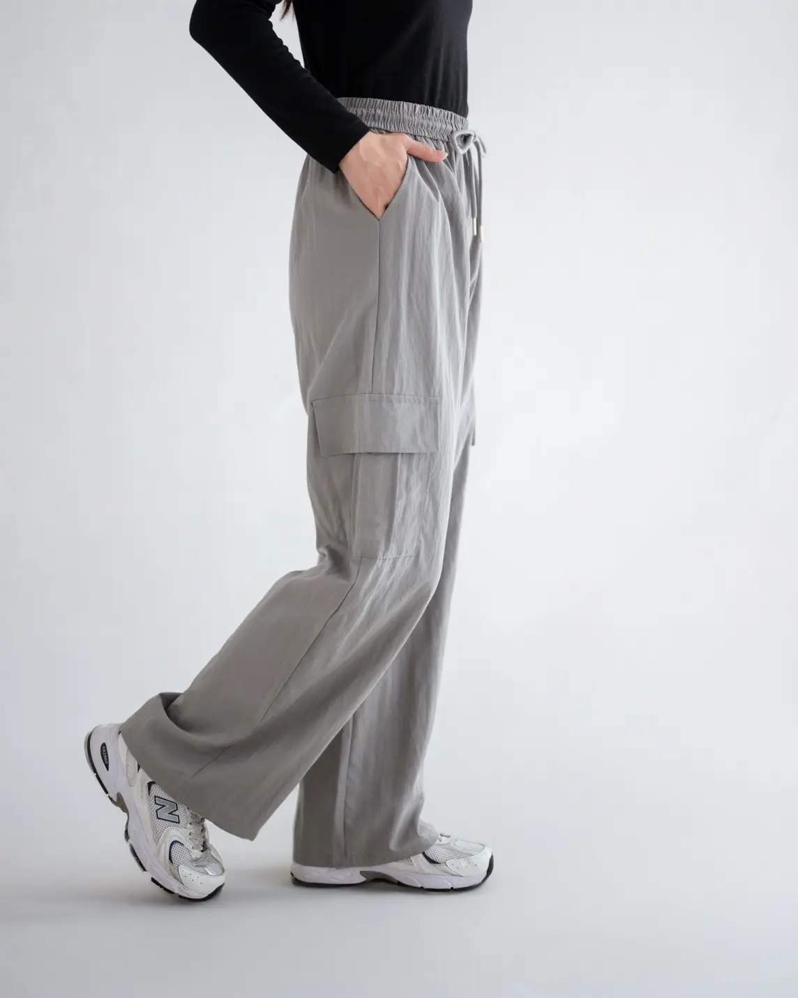 Glinda Cargo Pants Kode 74 Grey - Image 2