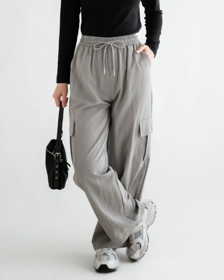 Glinda Cargo Pants Kode 74 Grey