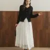Greta Brocade Skirt Kode 415/2033 Broken White - Image 3