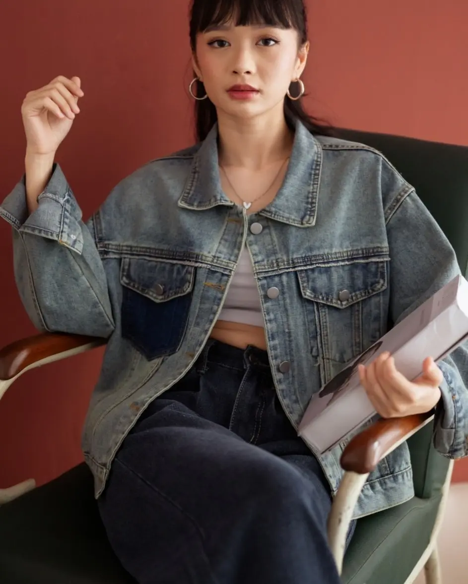 Himaya Denim Jacket Kode 425 Acid - Image 2