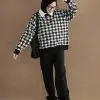 Houndstooth Sweater Black - Image 2