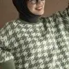Houndstooth Sweater Mint - Image 3