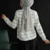 Ifadha Stripe Cardi Kode 77 Broken White - Image 3