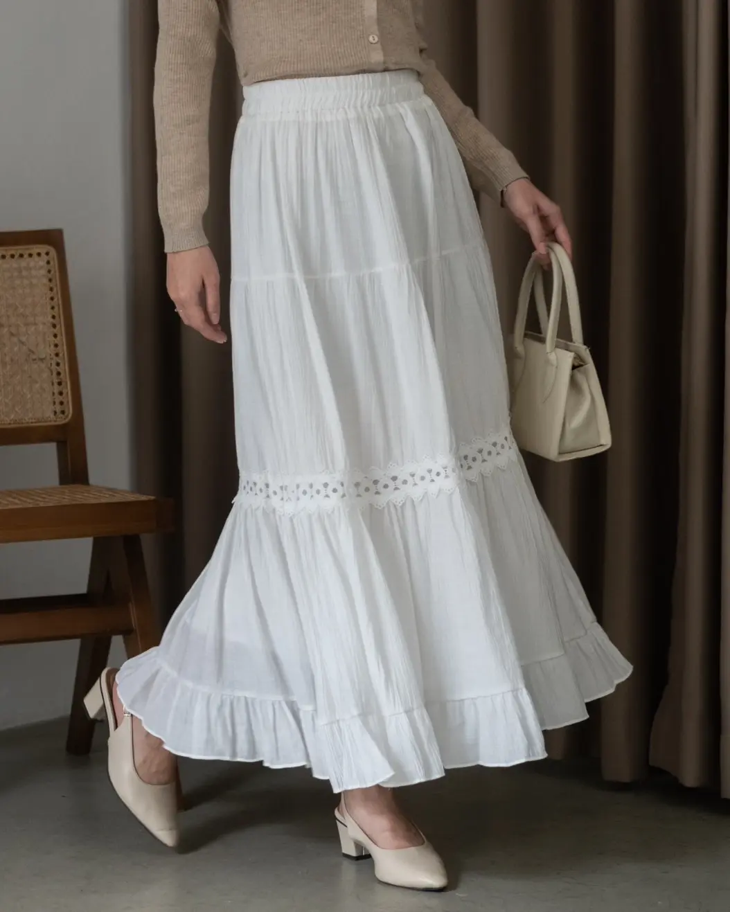 Ivele Skirt Kode 83 Broken White - Image 2