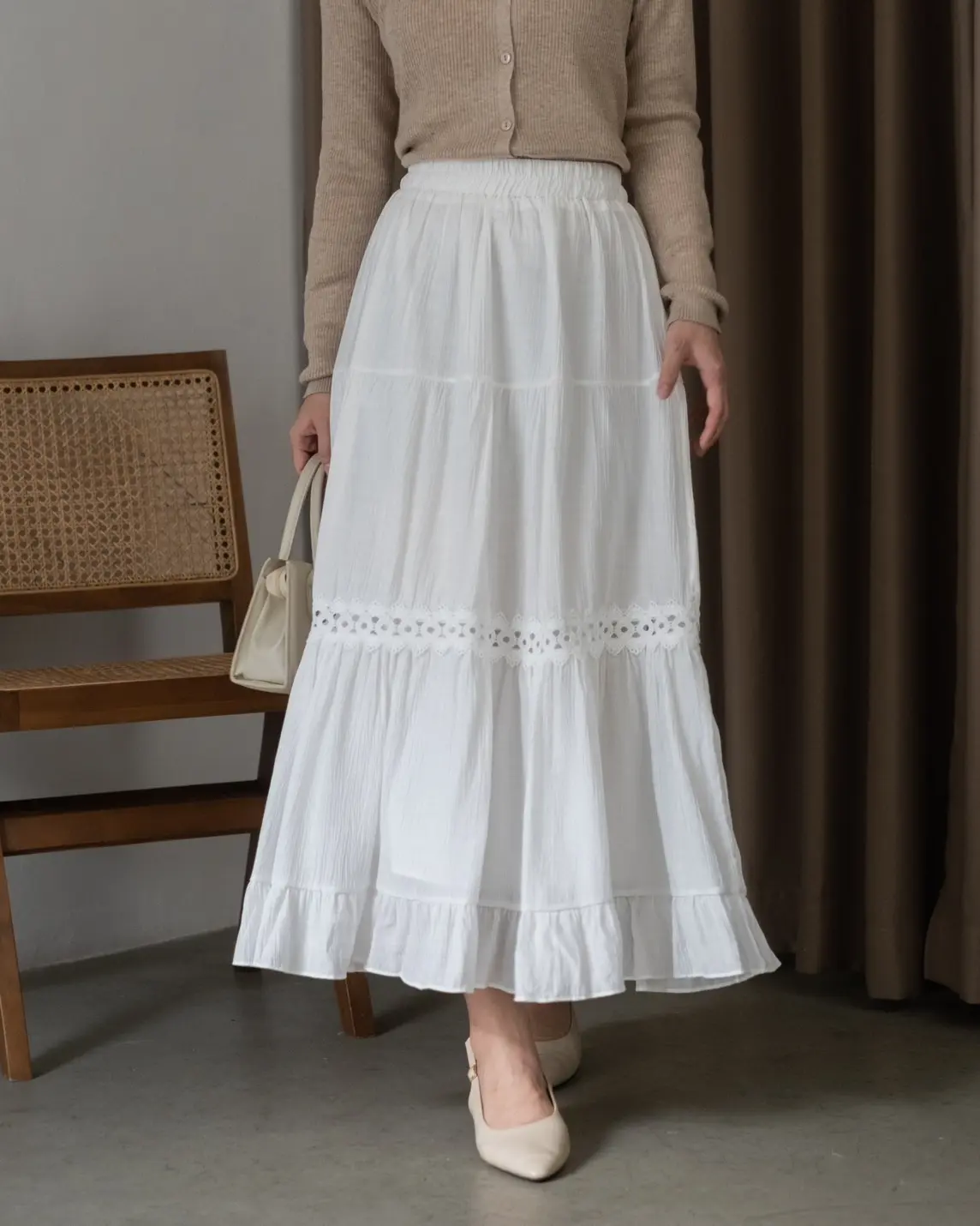 Ivele Skirt Kode 83 Broken White - Image 3