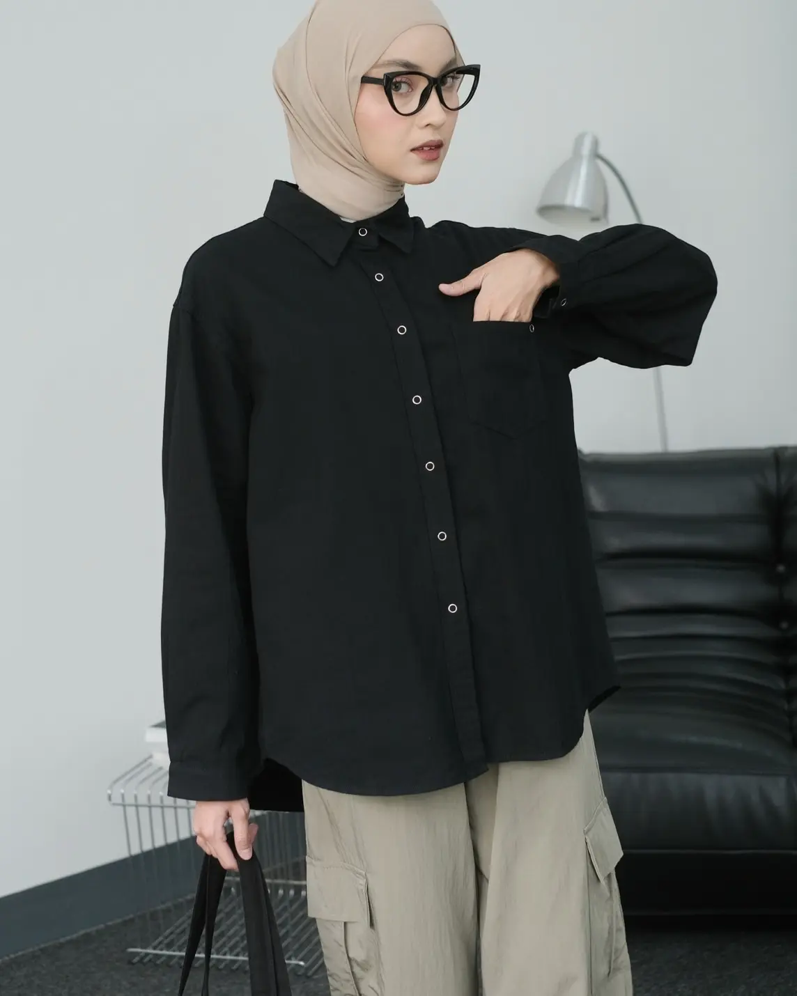 Kirey Shirt Kode 19083 Black