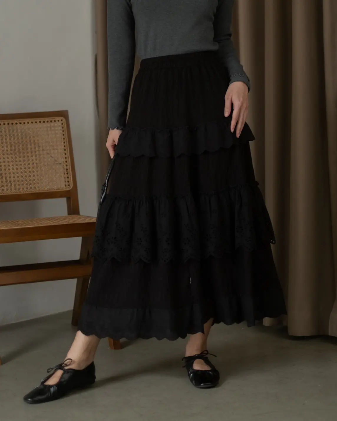 Kiyomi Skirt Kode 109 Black - Image 3