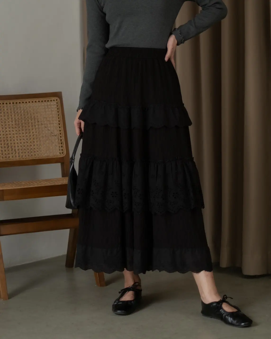 Kiyomi Skirt Kode 109 Black
