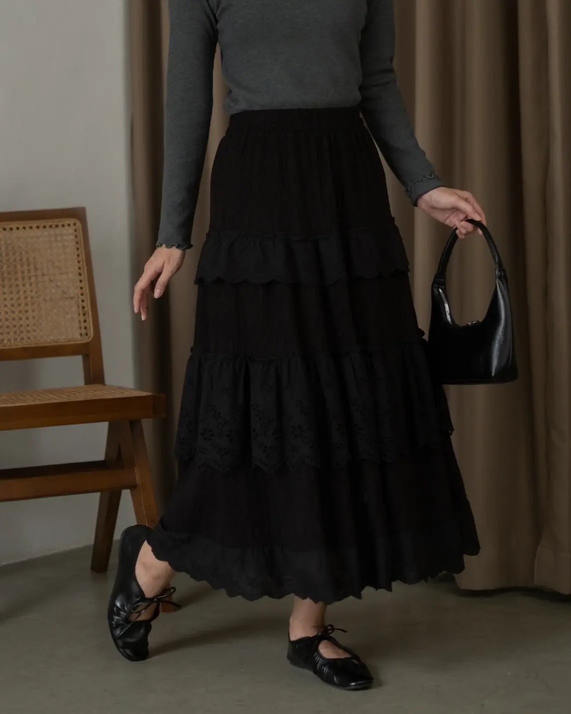 Kiyomi Skirt Kode 109 Black - Image 2