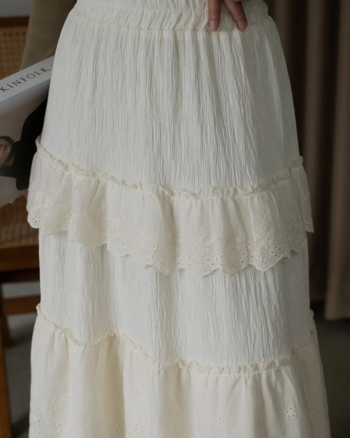 Kiyomi Skirt Kode 109 Ivory - Image 2