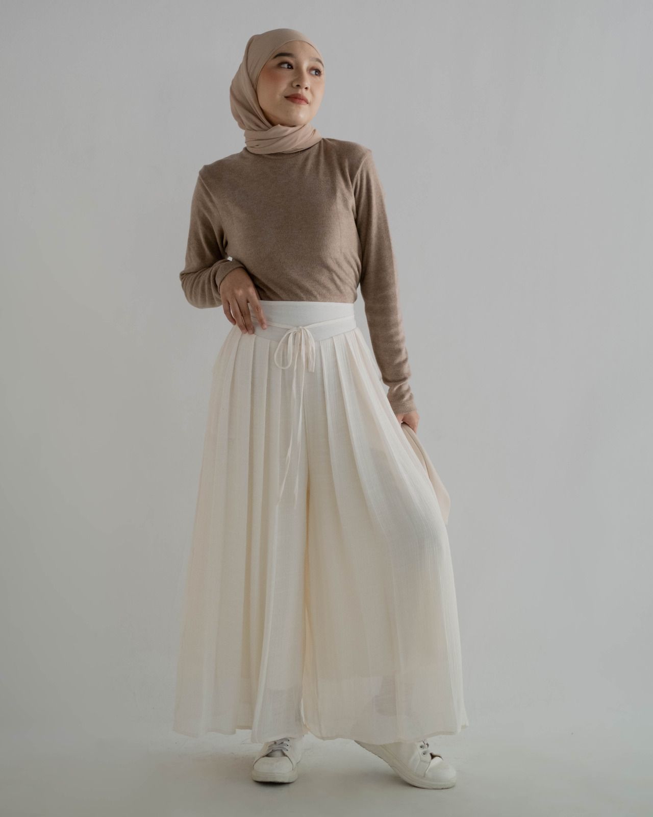 Lania Cullote Pants Kode 123 Ivory - Image 3