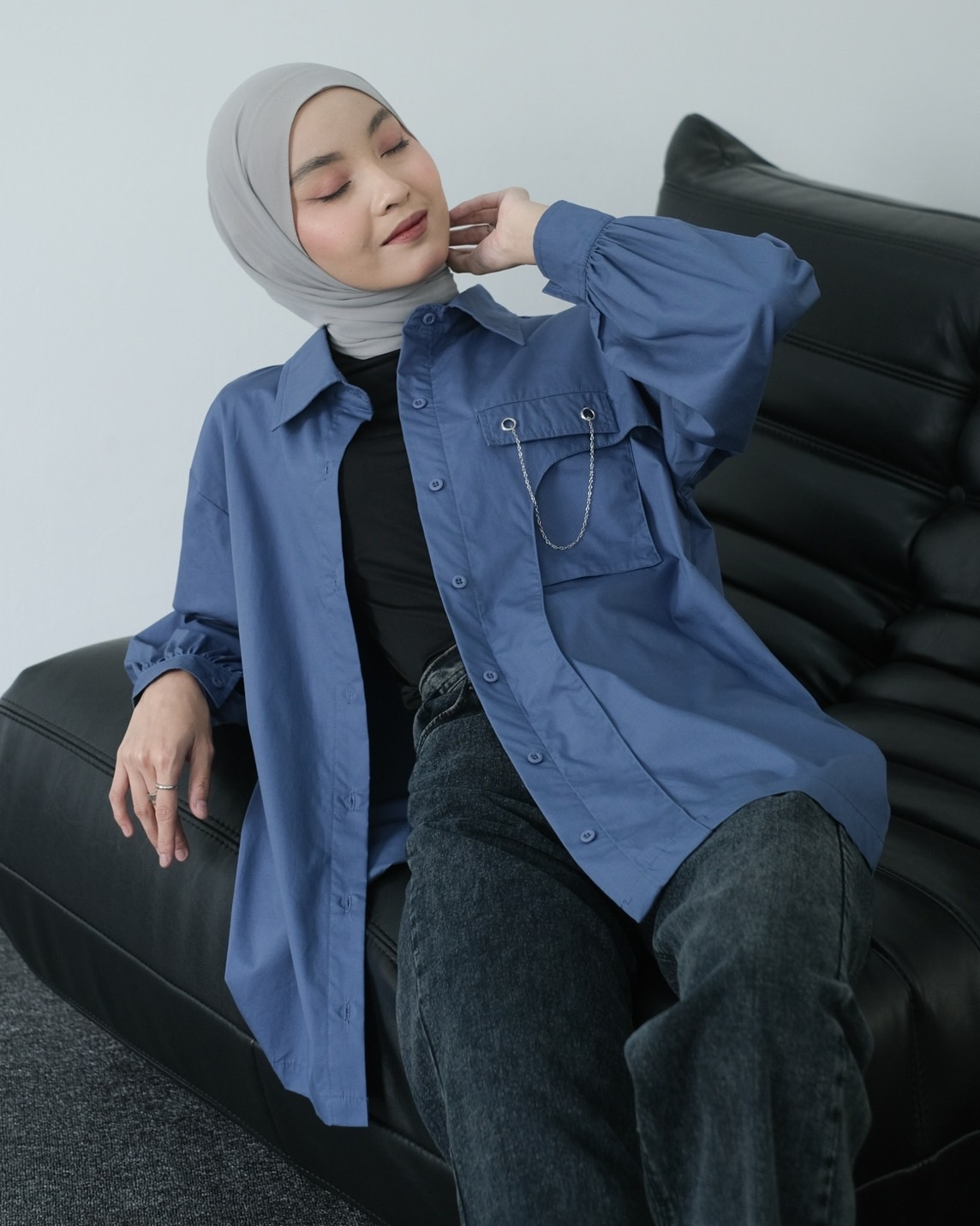 Lesley Shirt Blue - Image 2