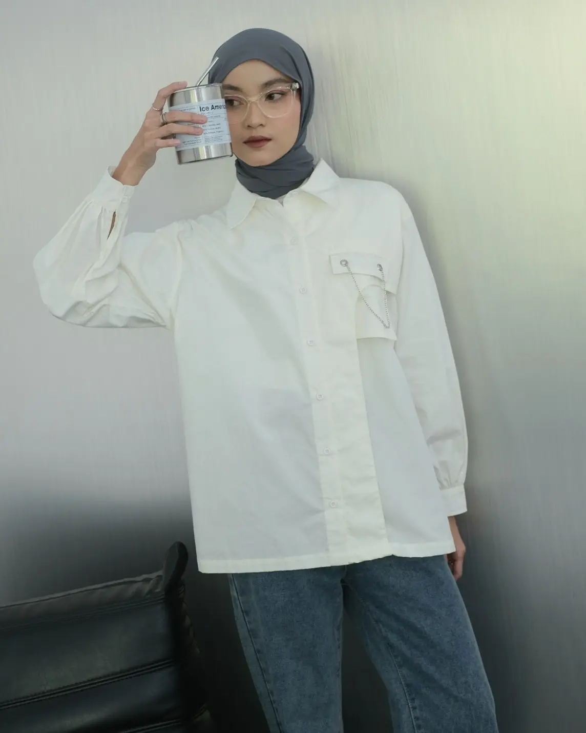 Lesley Shirt Broken White - Image 2