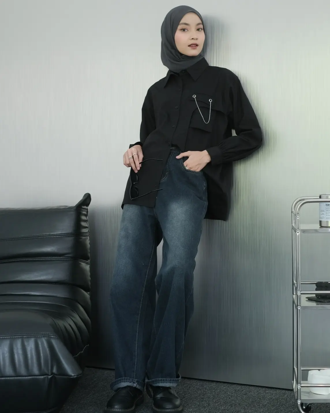 Lesley Shirt Black - Image 2