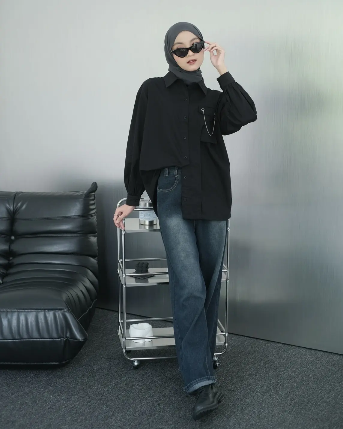 Lesley Shirt Black - Image 3