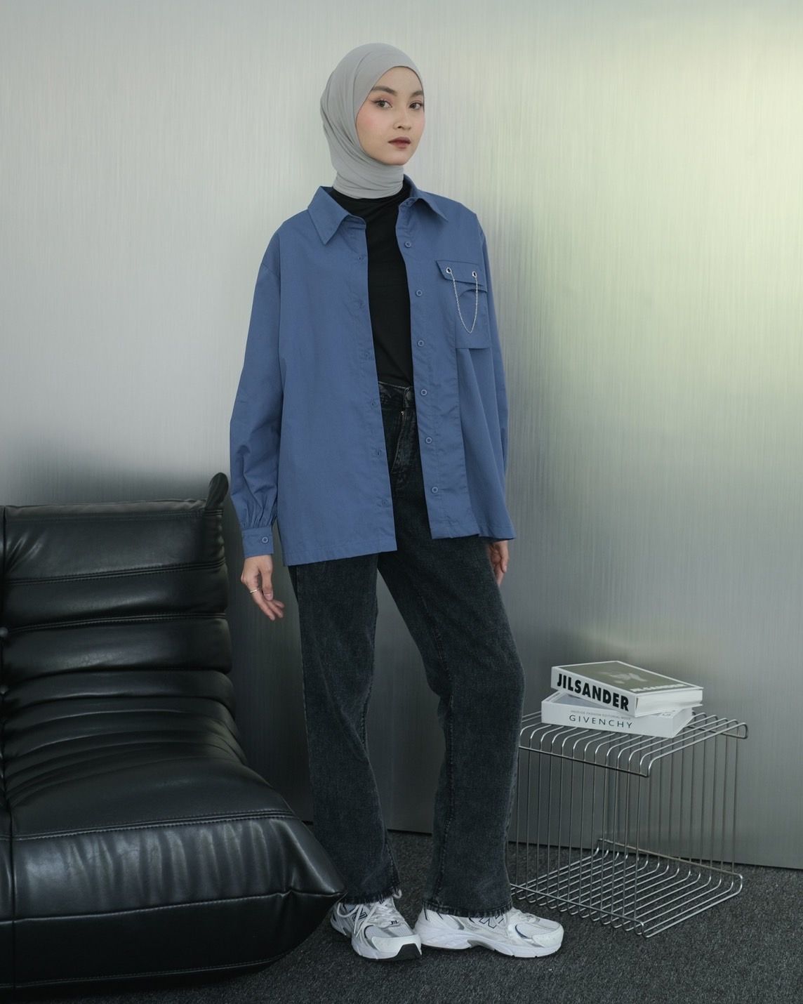 Lesley Shirt Blue - Image 3