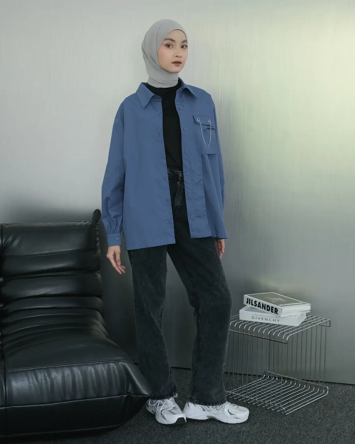 Lesley Shirt Blue - Image 3