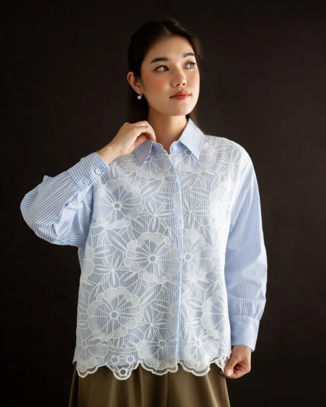 Letha Shirt Kode 70558 Light Blue - Image 2