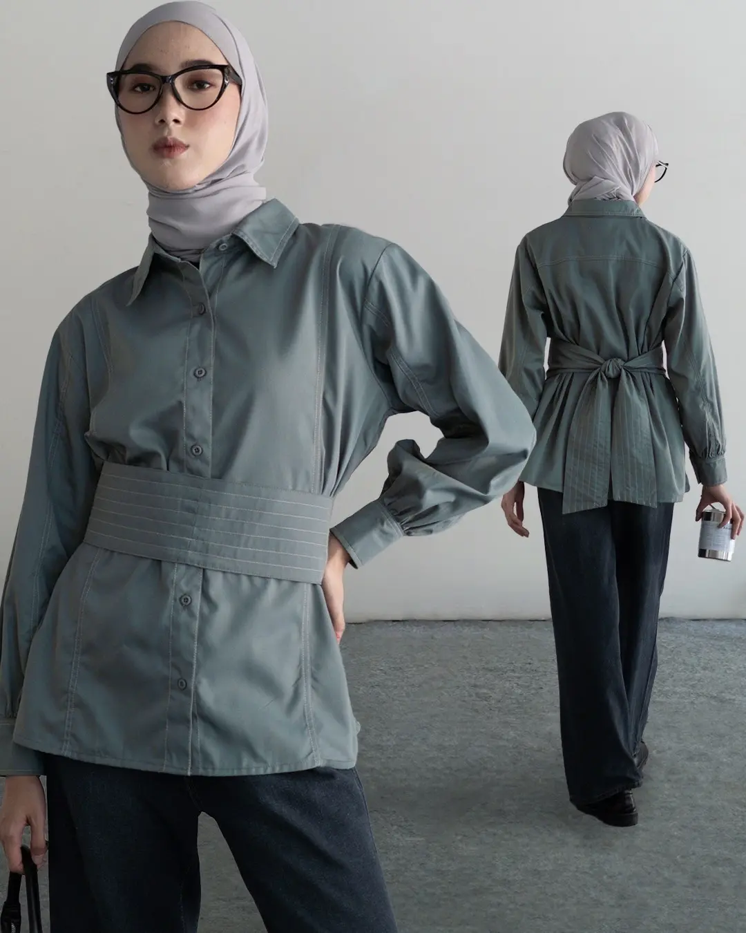 Lizzy Shirt Mineral Green