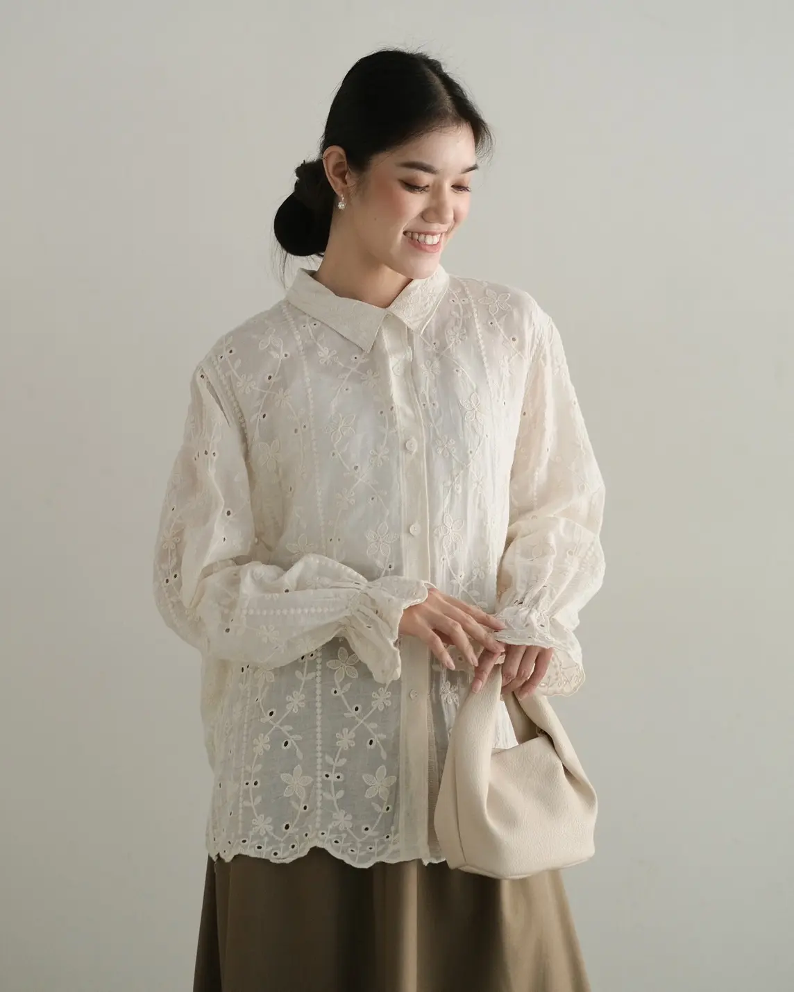 Maida Shirt Kode 99B Ivory - Image 2