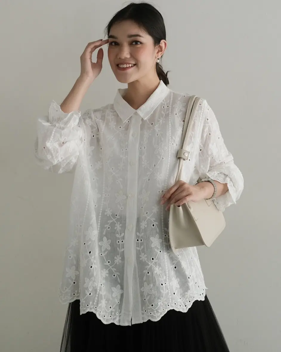 Maida Shirt Kode 99B Broken White