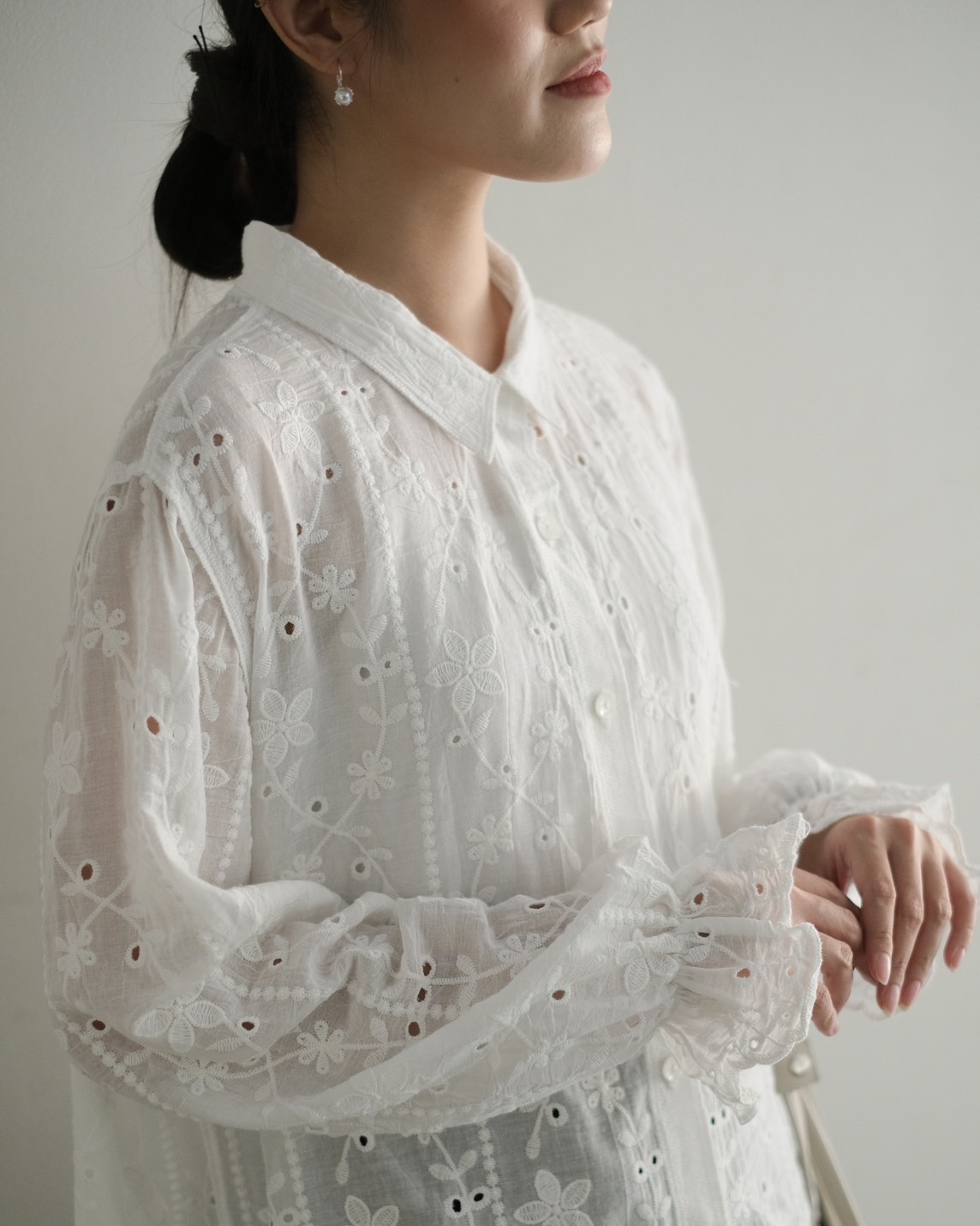 Maida Shirt Kode 99B Broken White - Image 3