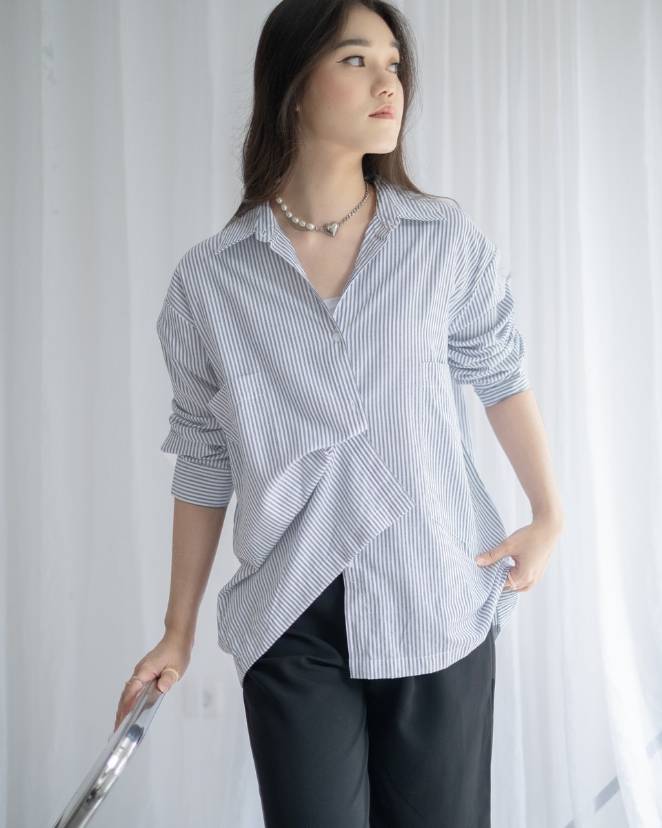 Malirha Oversize Shirt Grey