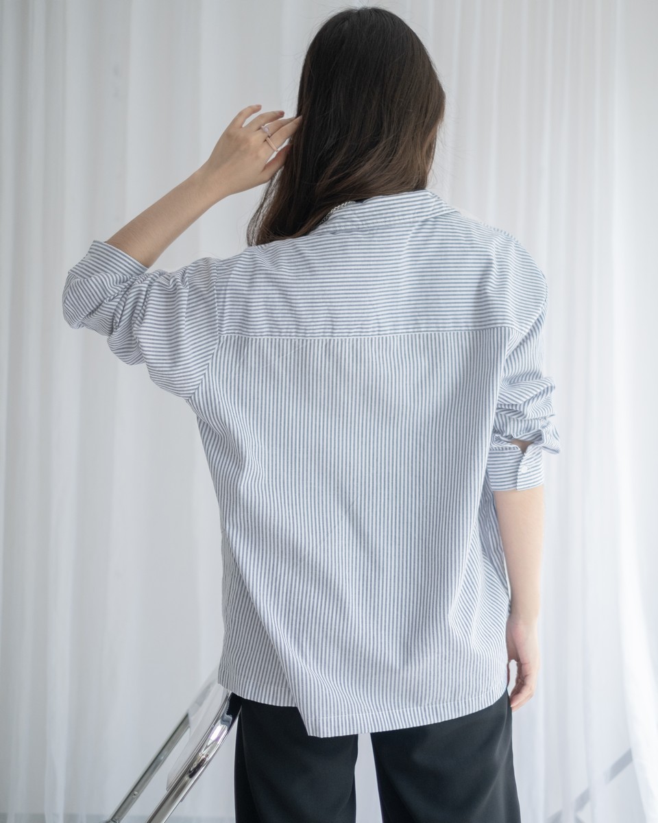 Malirha Oversize Shirt Grey - Image 3