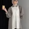 Nisrina Shirt Khaki - Image 2