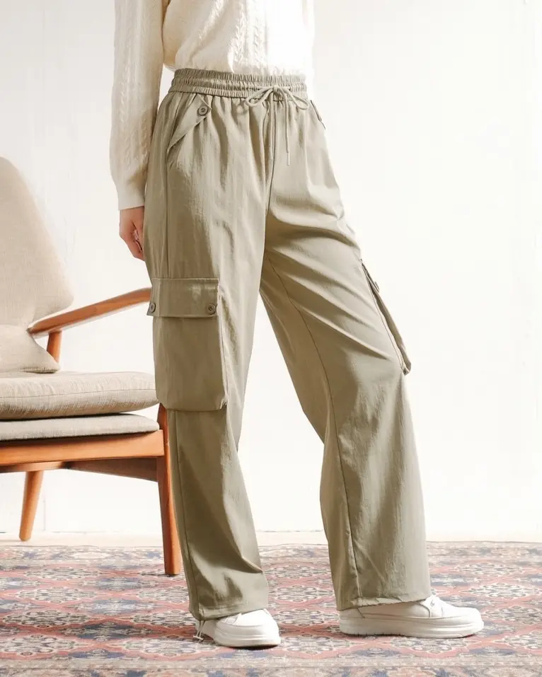 Qamita Cargo Pants Kode 475/8011 Khaki - Image 2