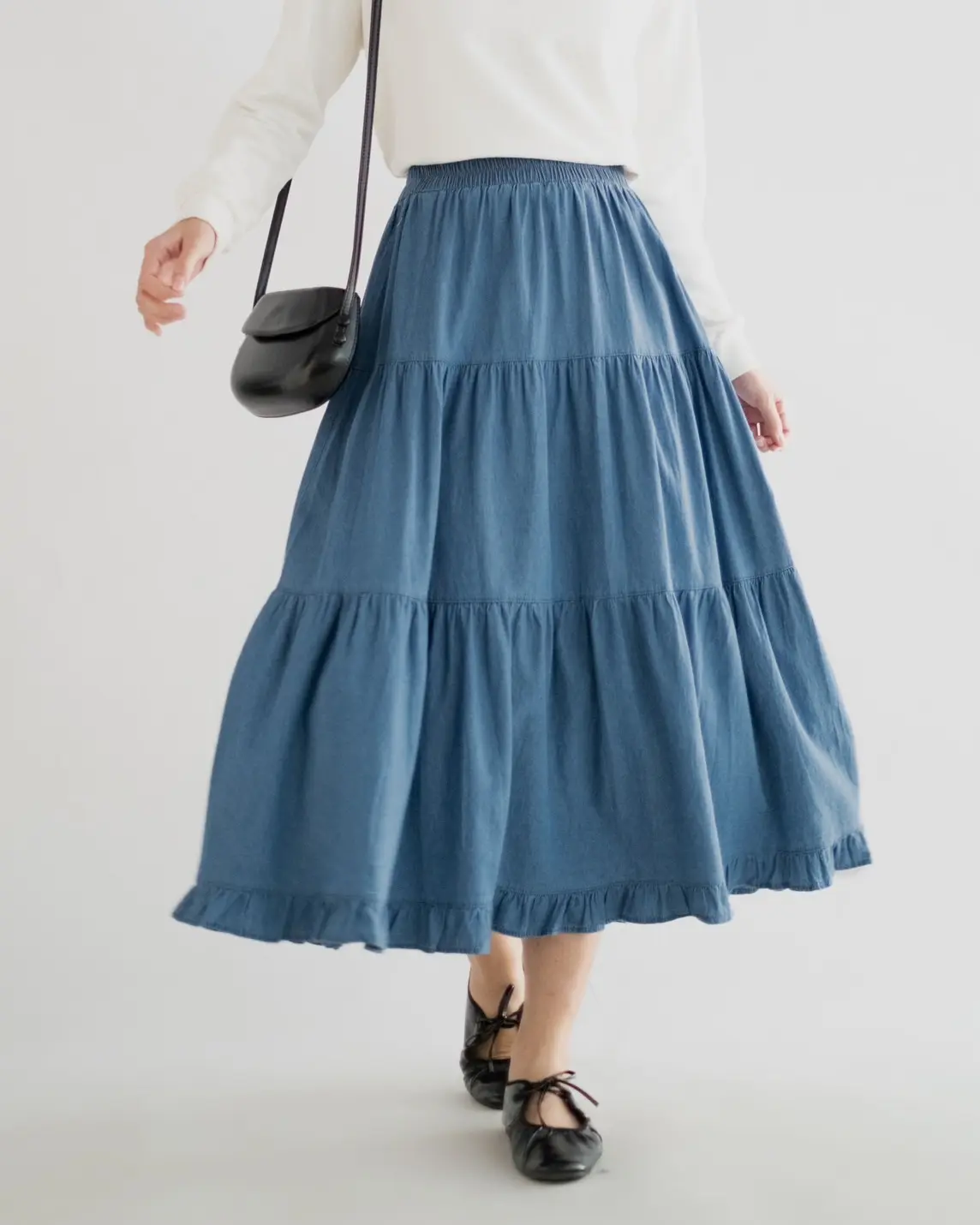 Qayla Denim Skirt Kode 424/9080 Medium Blue