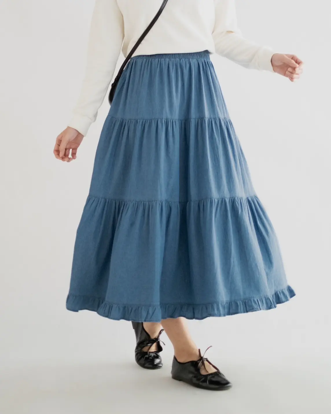 Qayla Denim Skirt Kode 424/9080 Medium Blue - Image 2
