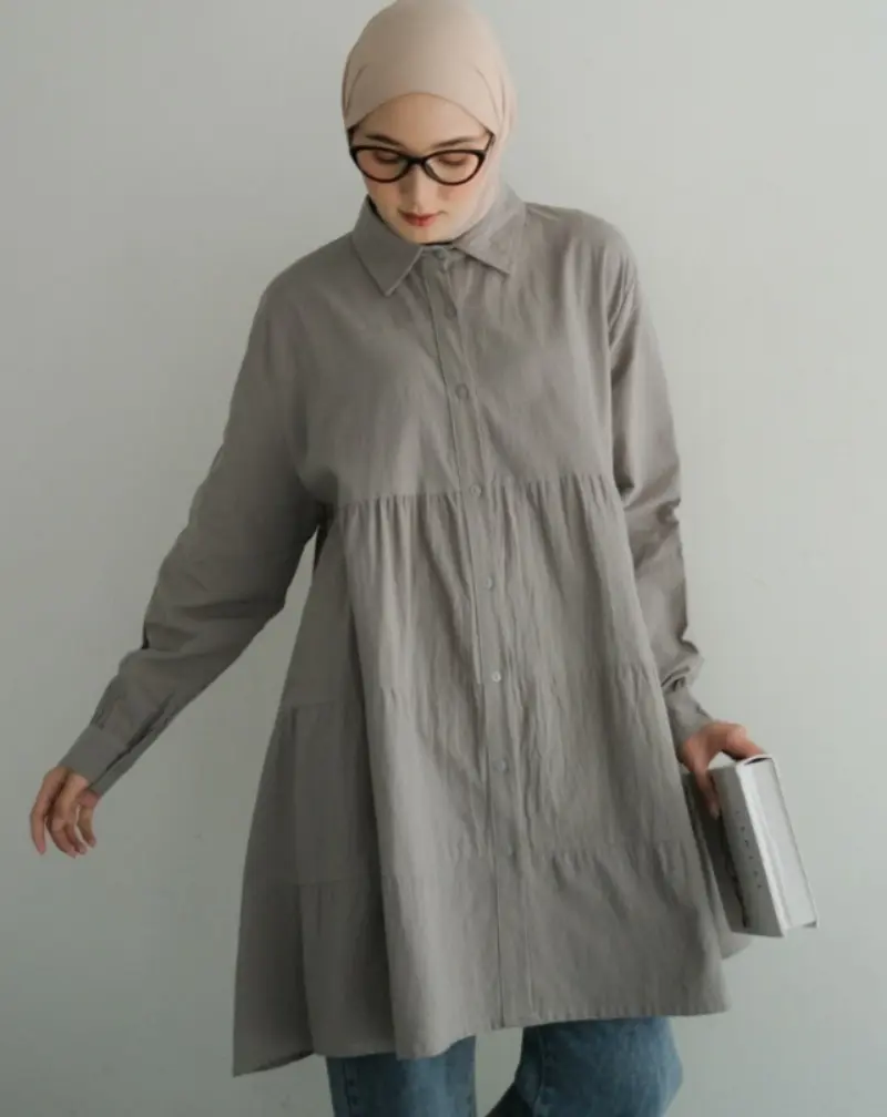 Quela Shirt Kode F156 Grey