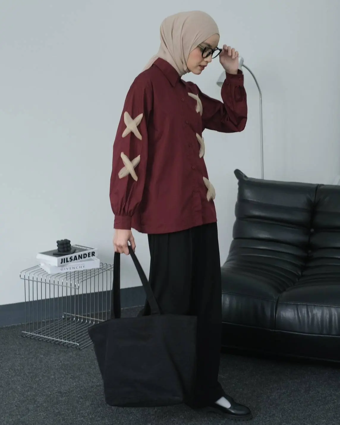 Reigner Shirt Maroon - Image 3