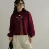Road Trip Sweater Maroon - Image 2