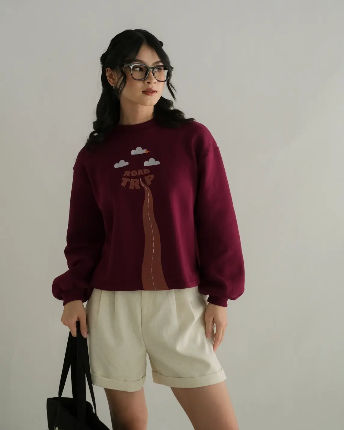 Road Trip Sweater Maroon - Image 2