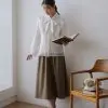 Talisha Brocade Shirt Kode 68/3078 Broken White - Image 2