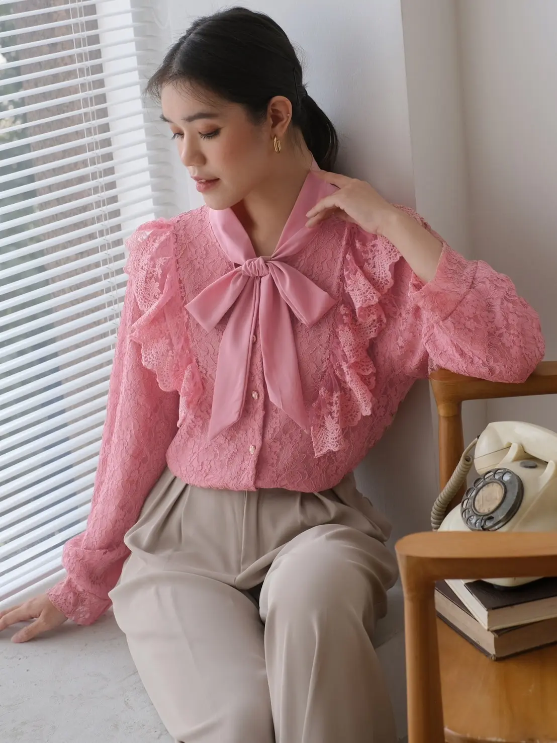 Talisha Brocade Shirt Kode 68/3078 Pink - Image 2