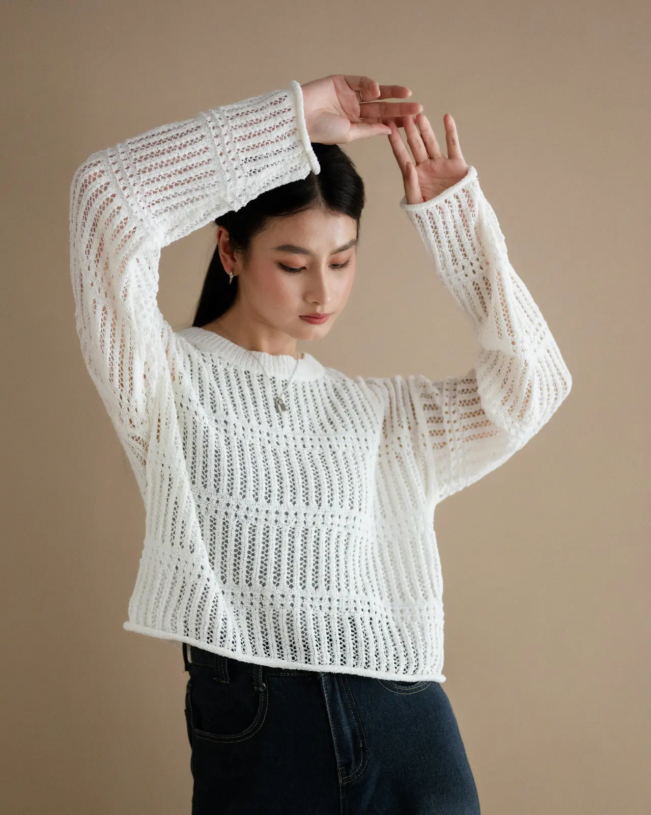 Xyra Blouse Kode 411 Broken White