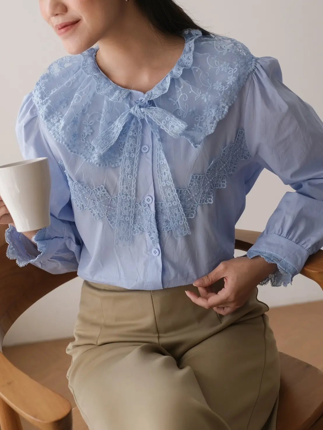 Janitha Shirt Kode 67/560 Blue - Image 2