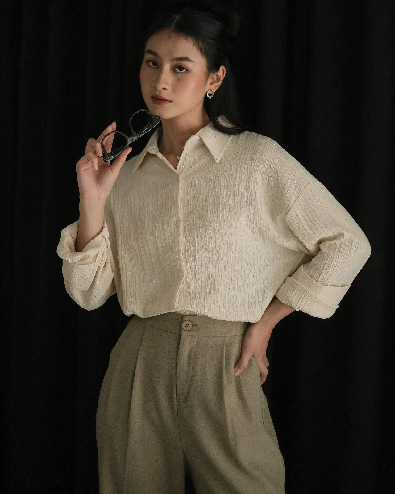 Jayne Shirt Kode 64 Cream
