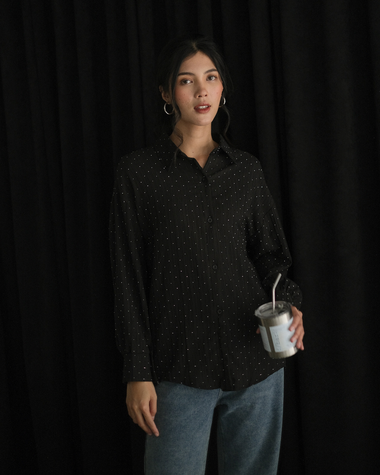 Jayne Shirt Kode 64 Black