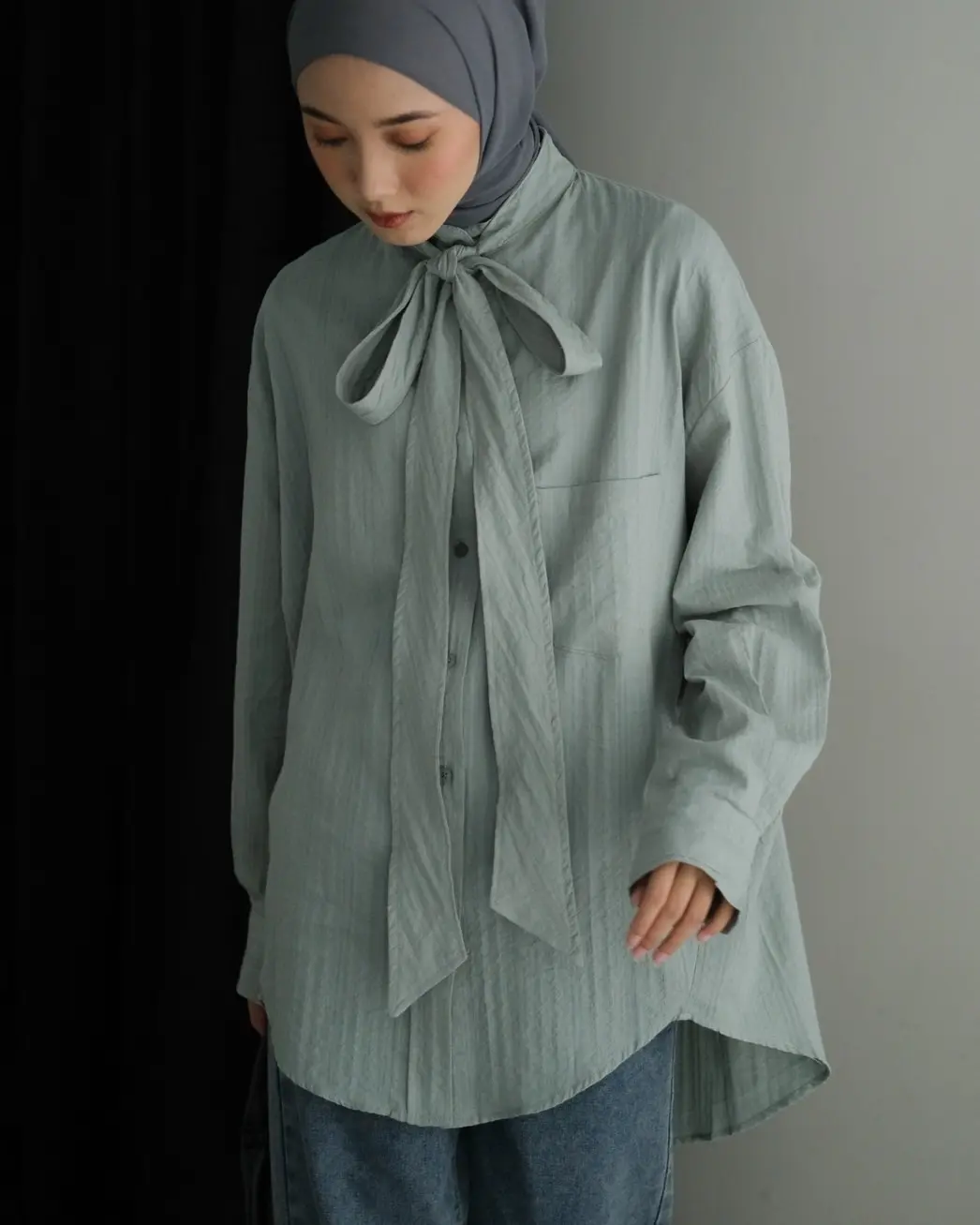 Magnolia Shirt Kode N765-1 Mint - Image 3