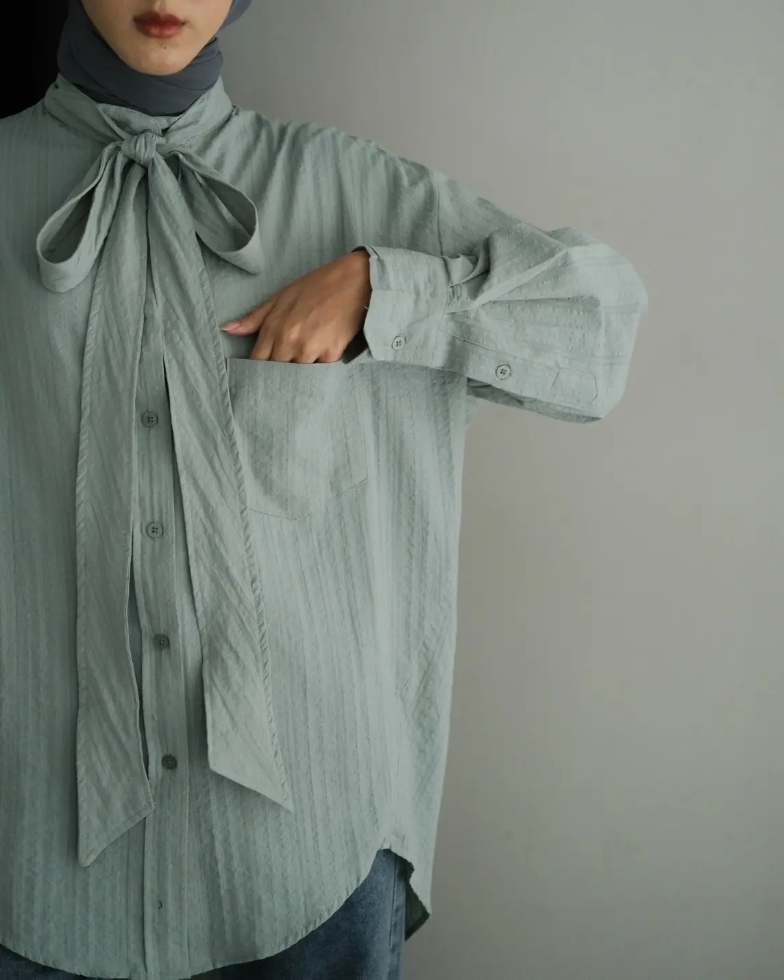 Magnolia Shirt Kode N765-1 Mint - Image 2