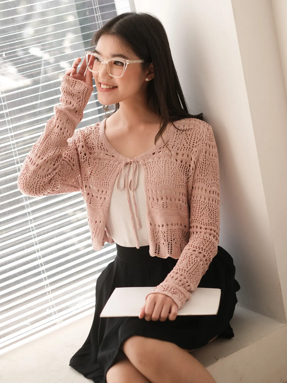 Zakira Cardigan Kode 94 Nude - Image 2
