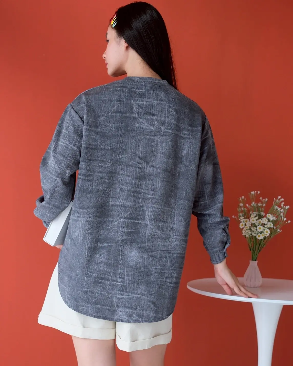 Kamora Longsleeve Kode 5372 Grey - Image 3