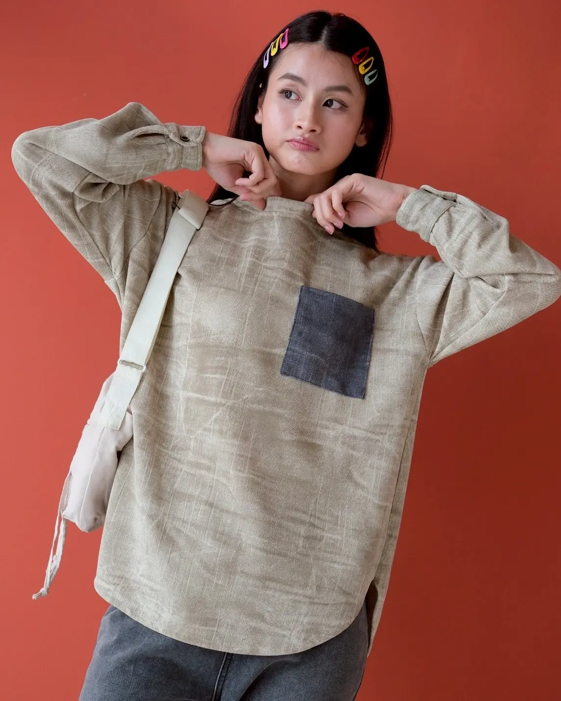 Kamora Longsleeve Kode 5371 Cream