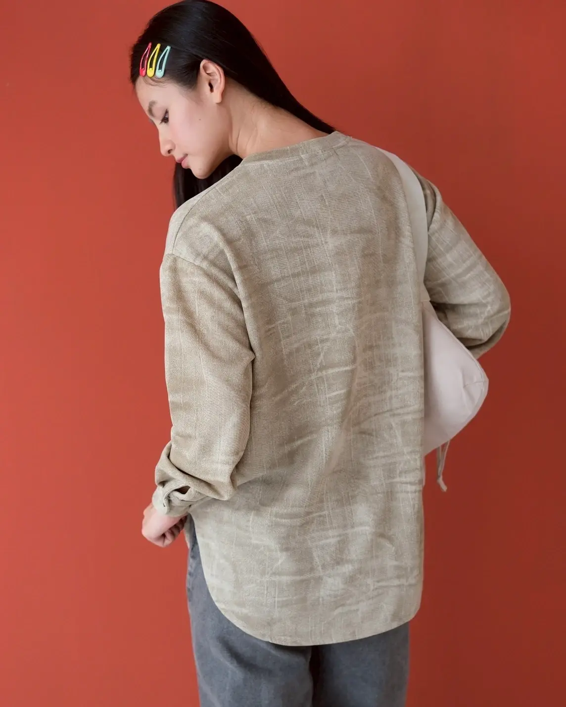 Kamora Longsleeve Kode 5371 Cream - Image 3