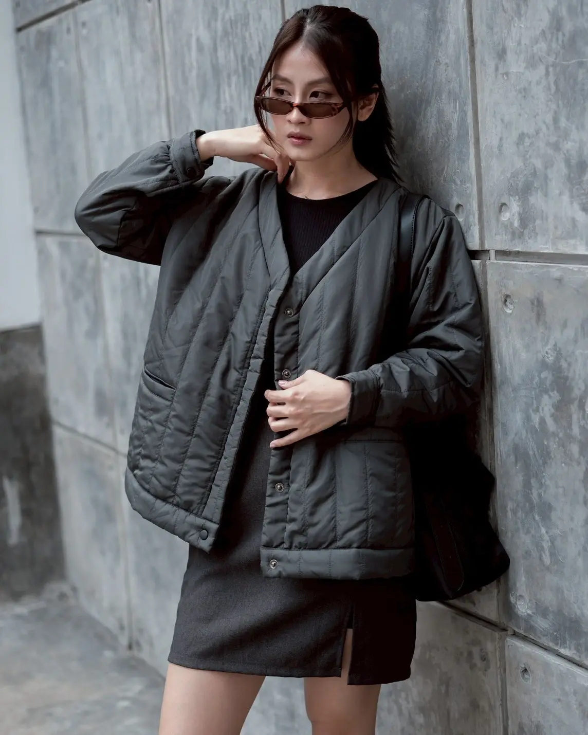 Alternative view of Quera Jacket Grey